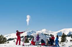 En famille à la montagne