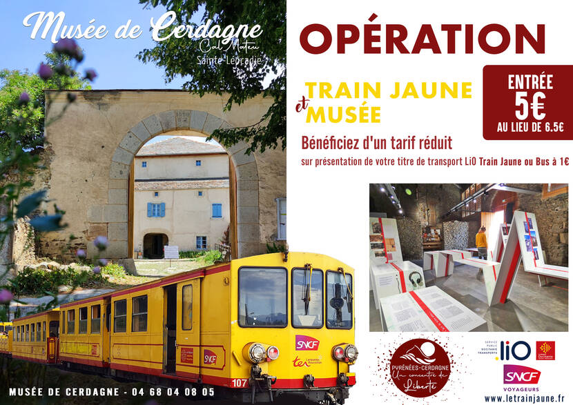 Tarif réduit au Musée de Cerdagne sur présentation du billet Lio Train Jaune ou bus à 1 euro